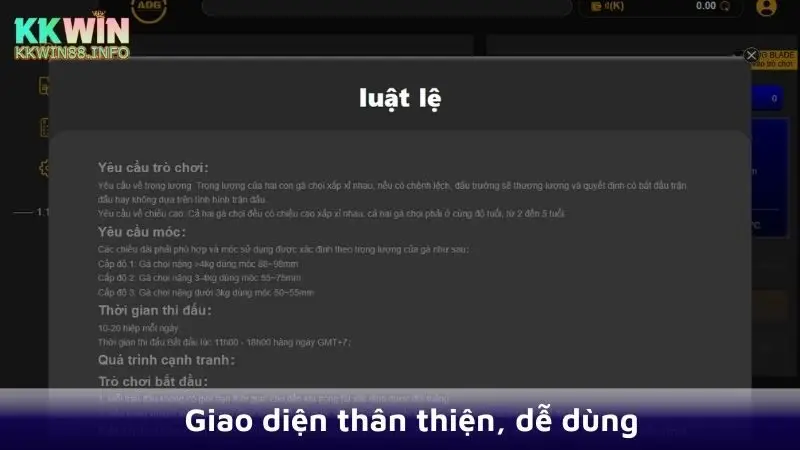 Giao diện thân thiện, dễ sử dụng